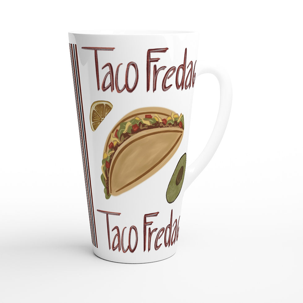 Thumbnail: Ceramic Latte Mug - Taco Fredag