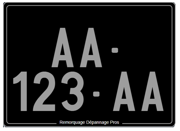 Plaque d'immatriculation_collection moto by Remorquage Depannage Pros.webp