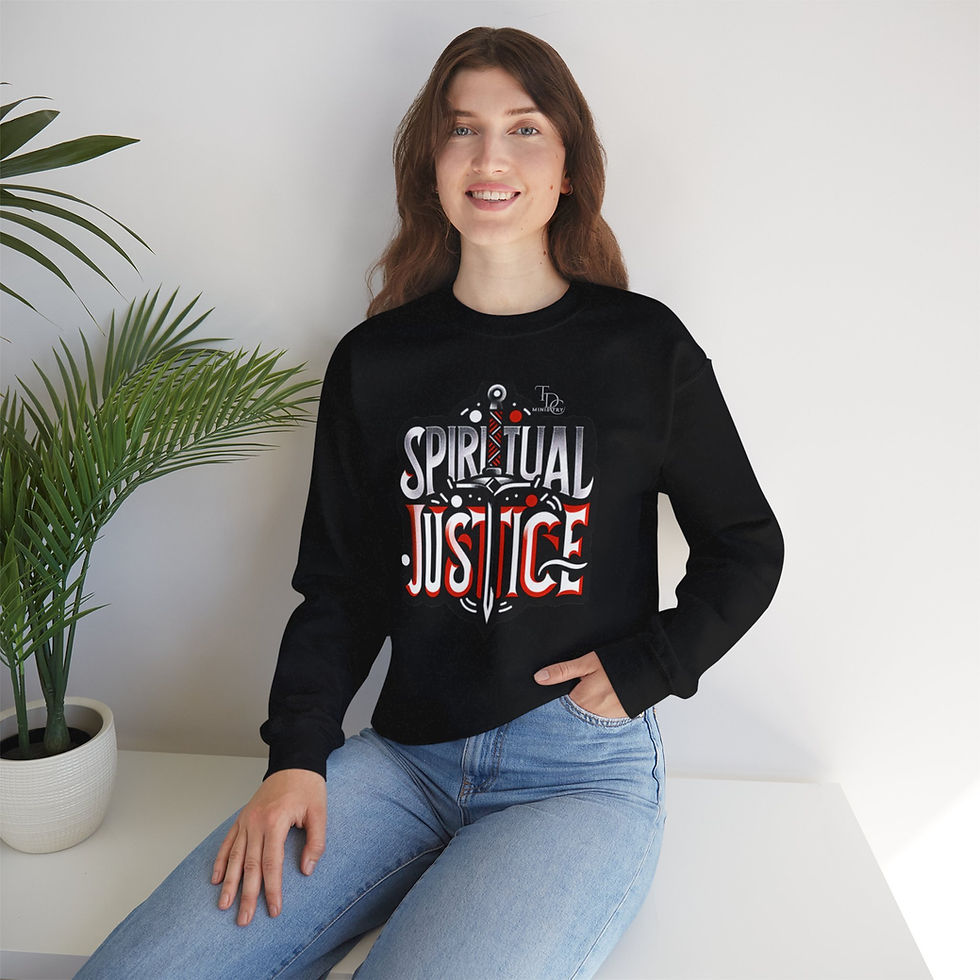 Thumbnail: Spiritual Justice Unisex Heavy Blend Crewneck Sweatshirt