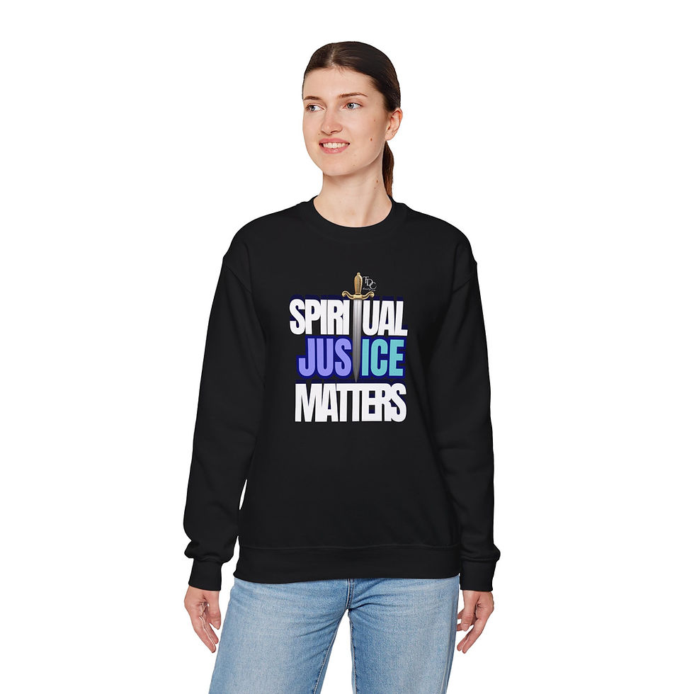 Thumbnail: Spiritual Justice Matters Unisex Heavy Blend Sweatshirt