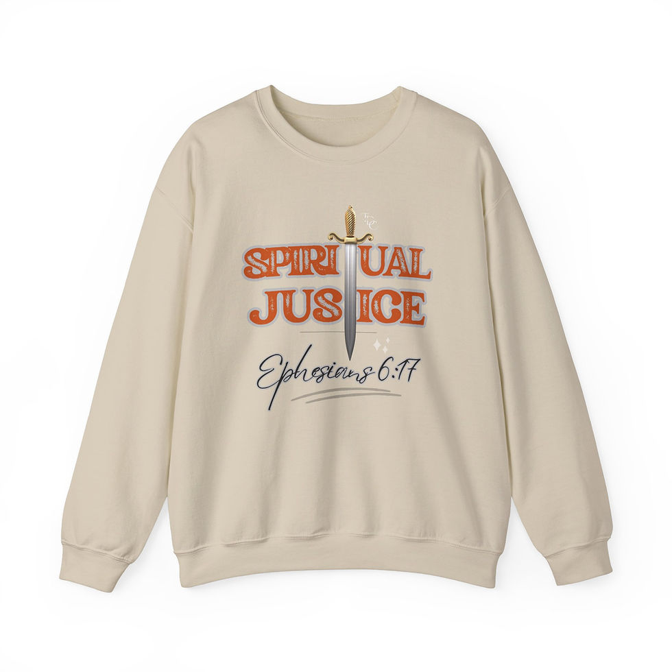 Thumbnail: Spiritual Justice (Sword of the Spirit) Unisex Crewneck Sweatshirt