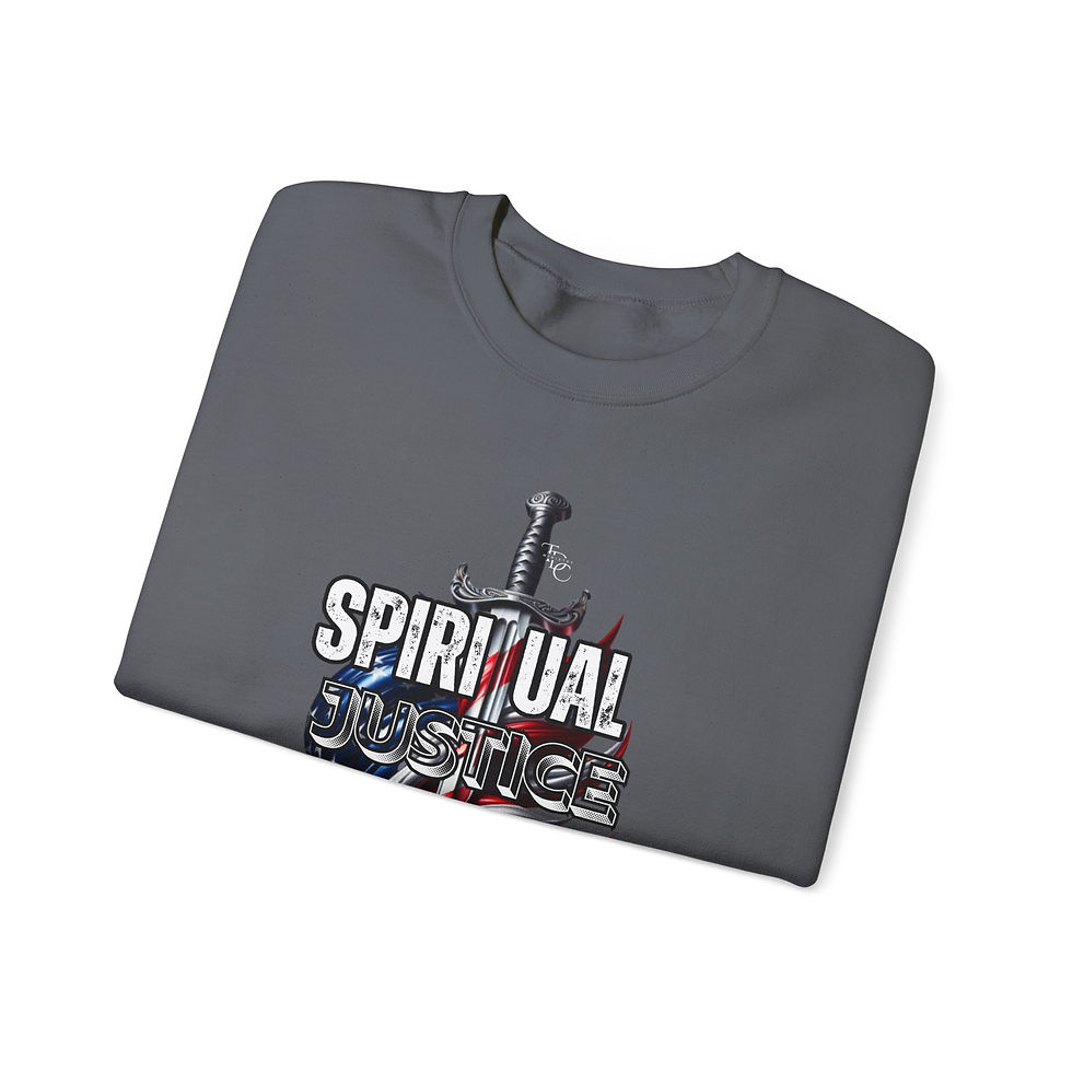 Thumbnail: Spiritual Justice (American Flag Addition) Crewneck Sweatshirt