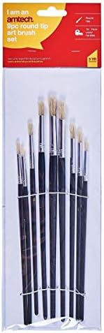 Brush Set - 9 Round Tip Brushes