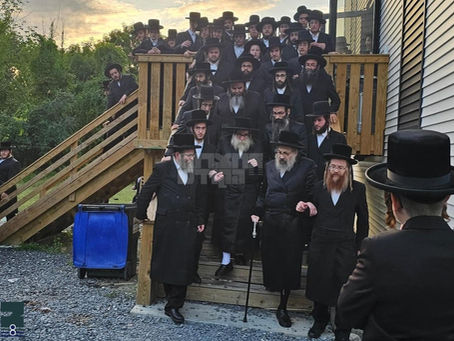 קרית יואל: האדמו"ר מוויזניץ לאנדאן באזוכט אין ישיבת תורת צבי ספינקא בנשיאות האד' מתולדות צבי ספינקא