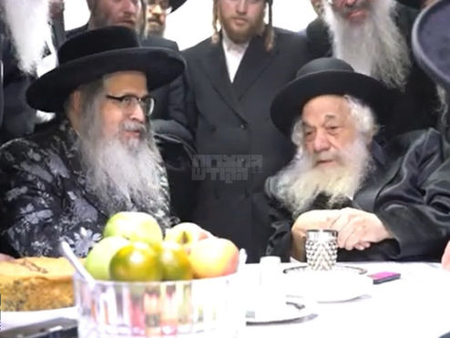 נאסטאלגיע • האד' מסאטמאר באזוכט ביים ראש הישיבה הגאון רבי ברוך שמואל דויטש זצ"ל אין ירושלים