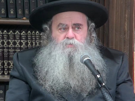 ווידיאו • דברים חוצבים מפי הגה"צ רבי סיני הלברשטאם גאב"ד צאנז שיכון ג' איבערן גזירת הגיוס בארה"ק