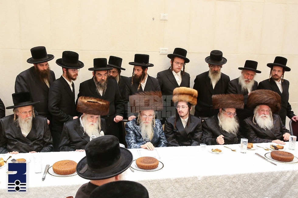 שמחת התנאים צום שידוך שליסן פון ערשטן אור אייניקל ביי האד' ממאחנובקא בעלזא מיט החתן נכד האד' מנדבורנא י-ם