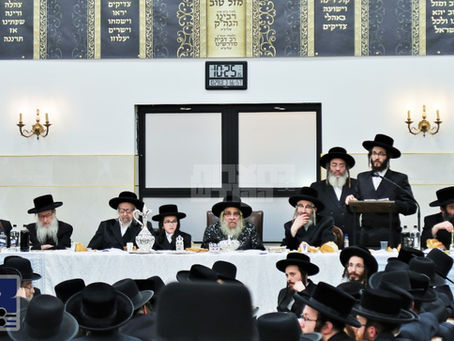 שיינער שמחת בר מצוה פון נכד דור רביעי ביי האד' מסאטמאר און נכד גיסו גאב"ד סאטמאר בארא פארק