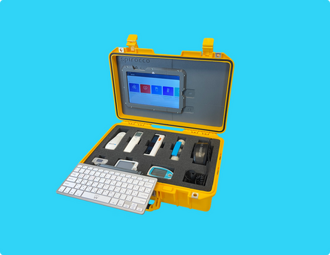 Portable point of care terminal with medical devices
