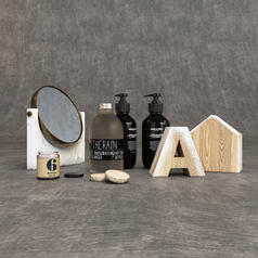 Set decorativo para banheiro The Rain