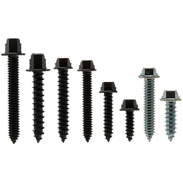 Image displaying various types of Kold Kutter traction screws.