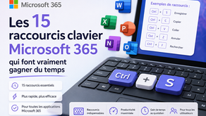 Les 15 raccourcis clavier Microsoft 365 qui font vraiment gagner du temps