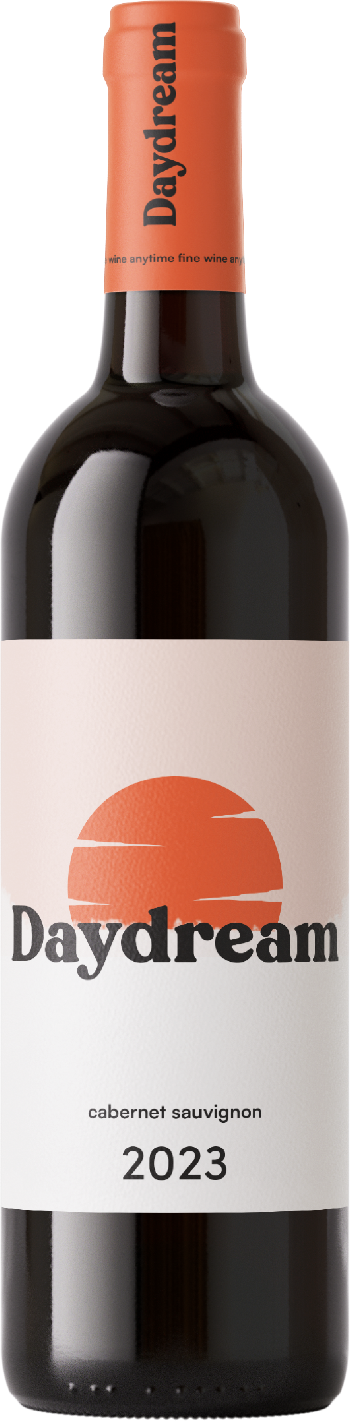Cabernet Sauvignon bottle with red logo