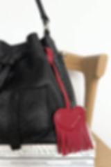 Torebka Mini Worek skórzana taupe