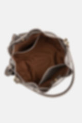 Torebka Mini Worek skórzana taupe