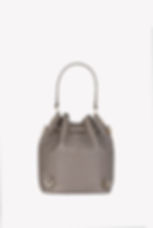 Torebka Mini Worek skórzana taupe