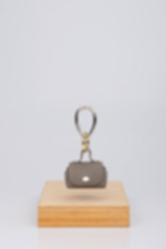 Torebka Mini Worek skórzana taupe