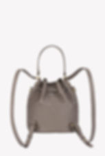 Torebka Mini Worek skórzana taupe