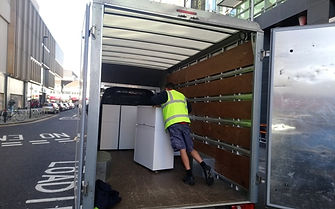 pristine property clearance employee loading a van in Lincoln