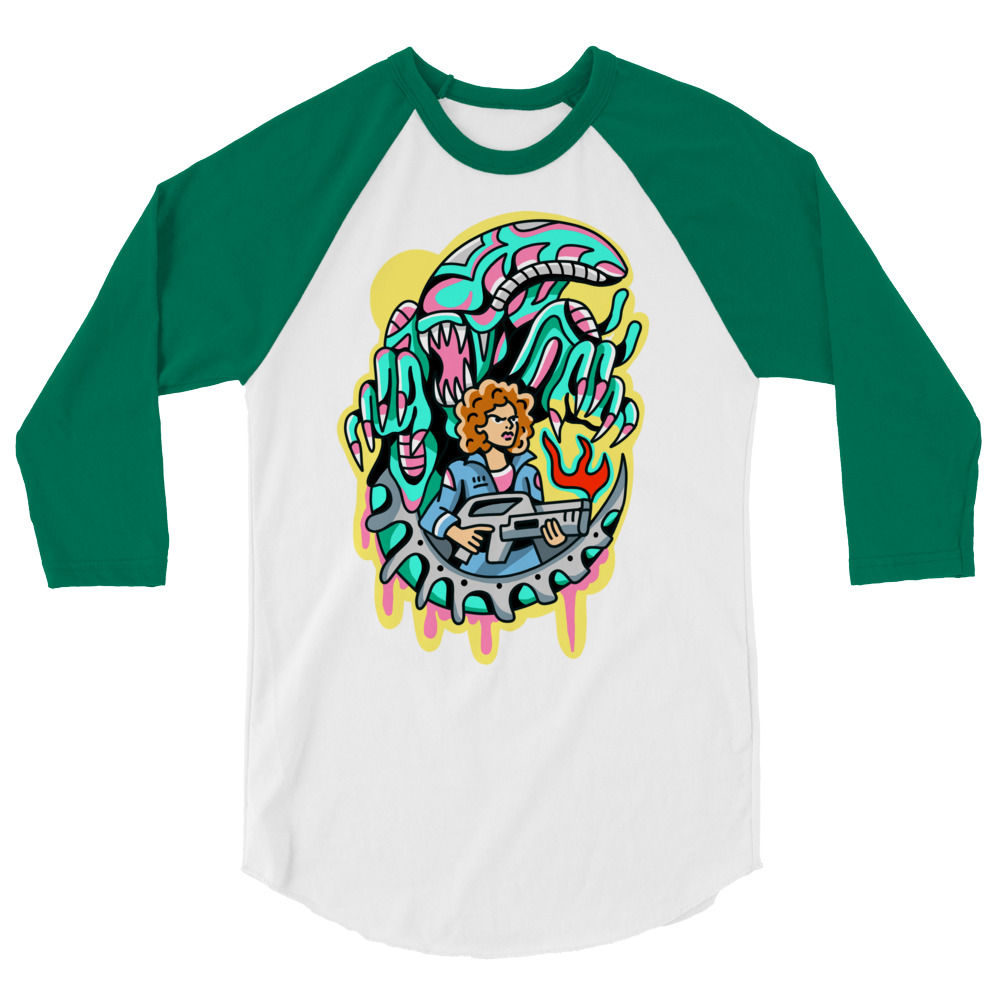 3/4 sleeve raglan shirt