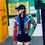Thumbnail: Winter Punk Bold Colored Biker-Style Studded Jacket