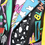 Thumbnail: Colorful Bold Graffiti Biker-Style Jacket