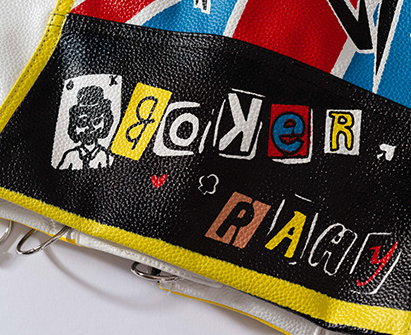 Thumbnail: "The Addicts" Graffiti Biker-Style Jacket