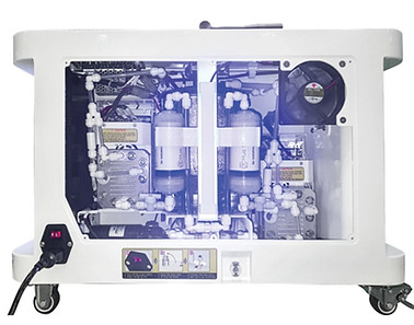 Vista interior modular del generador de hidrogeno molecular