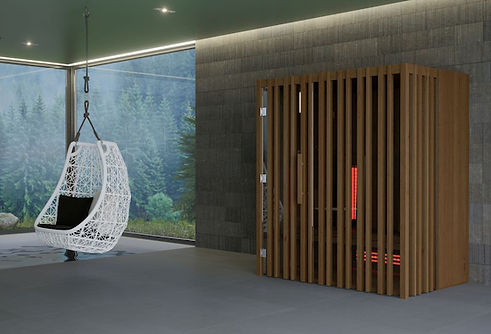 Indoor infrared sauna