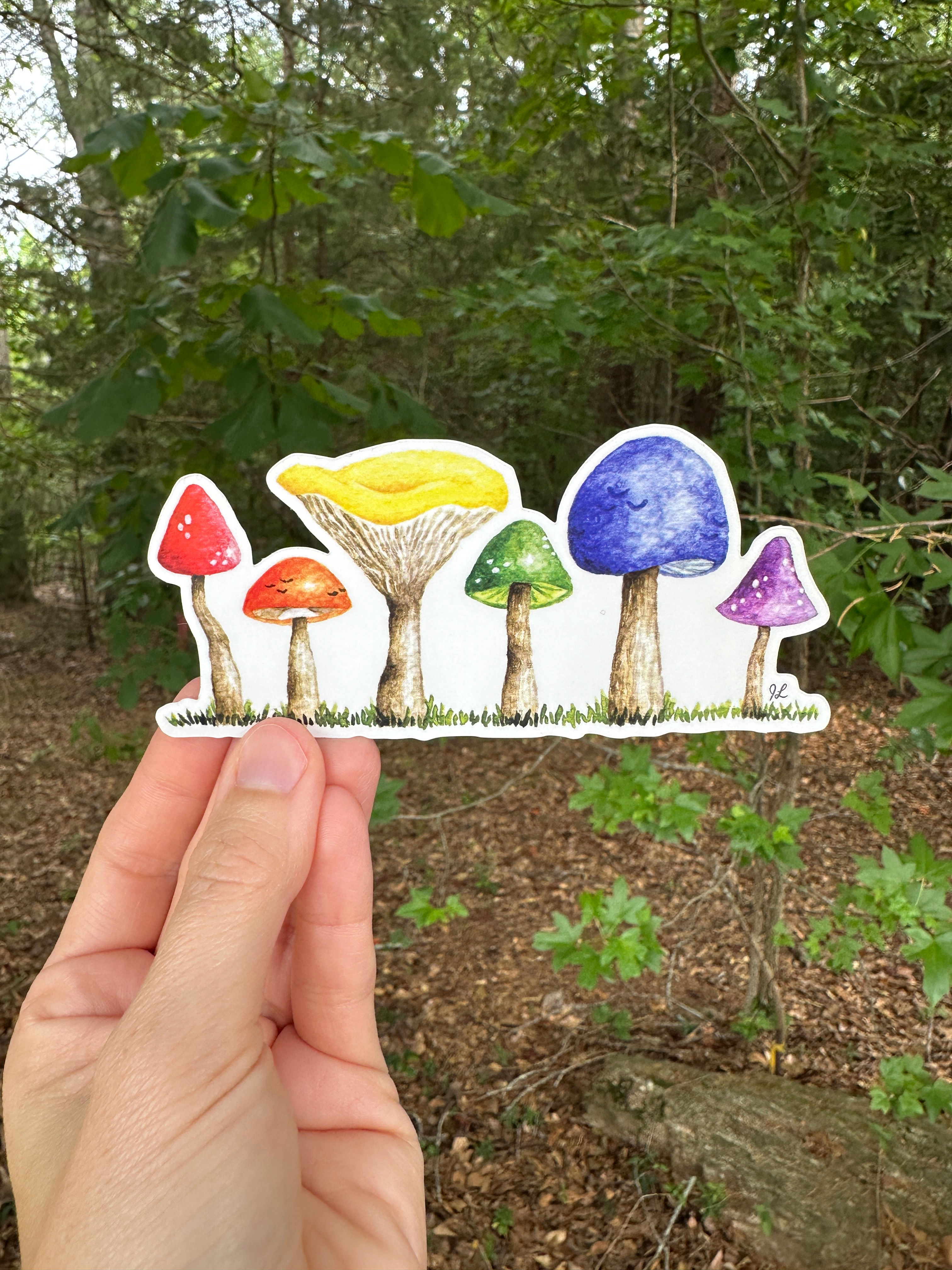 Pride Mushrooms Vinyl Sticker
