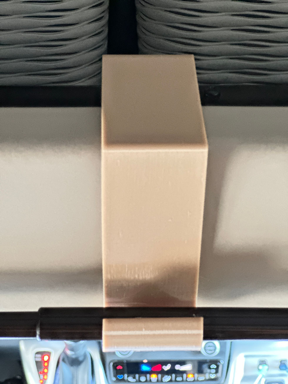 Thumbnail: Close-up of the RV Curtain Rod Hook, highlighting its snug fit and robust build in a van setting