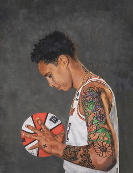 Commission of Basketball Star Brittney Griner for American Cancer Society by Jules Gissler