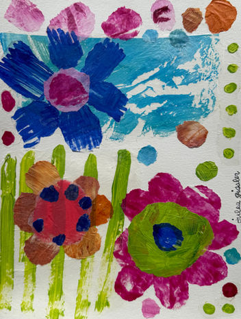 flower power collage by jules gissler