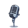 a small image of a microphone but in the