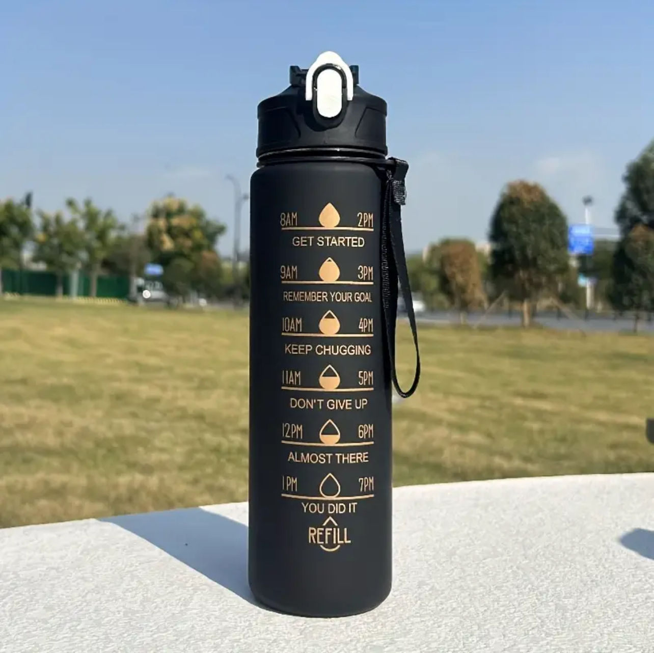 Juicy Hydration Water Bottle (Black)