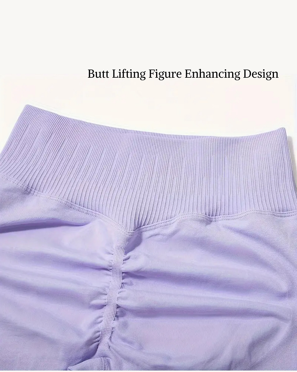 Miniatura: Buttery Lilac Luxe Double Breasted Ultra Support Seamless 2-Piece Active Set 