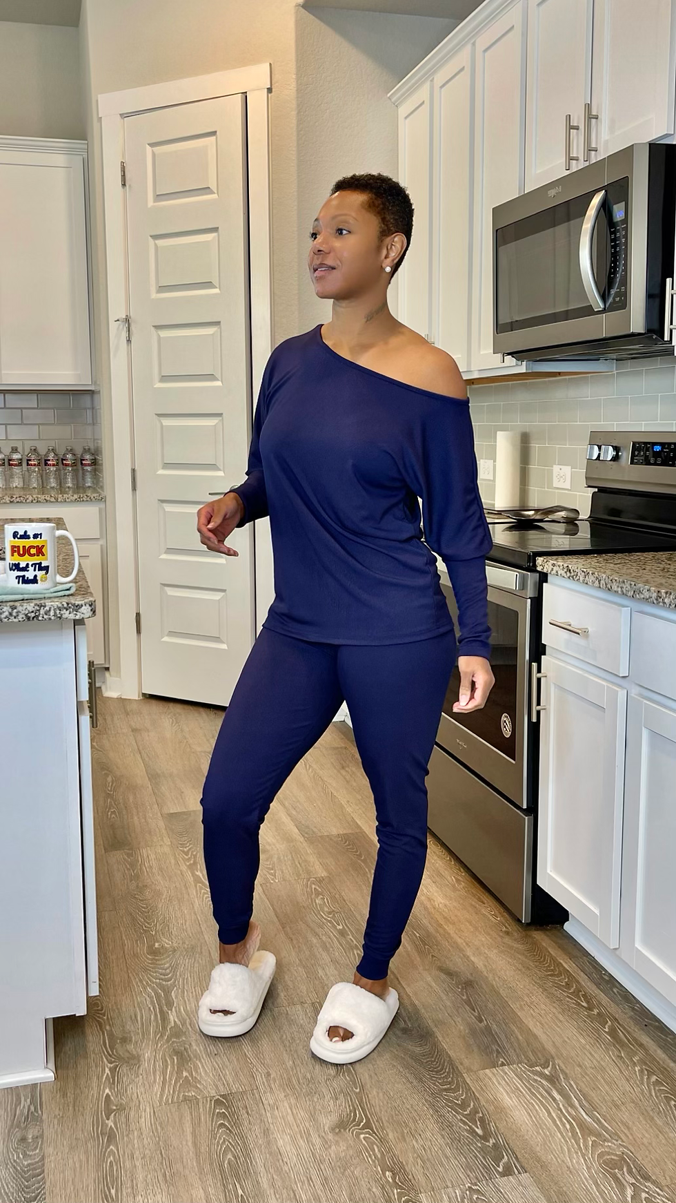 Miniatura: Drop Shoulder Cutie | Lounge Set | Navy Blue