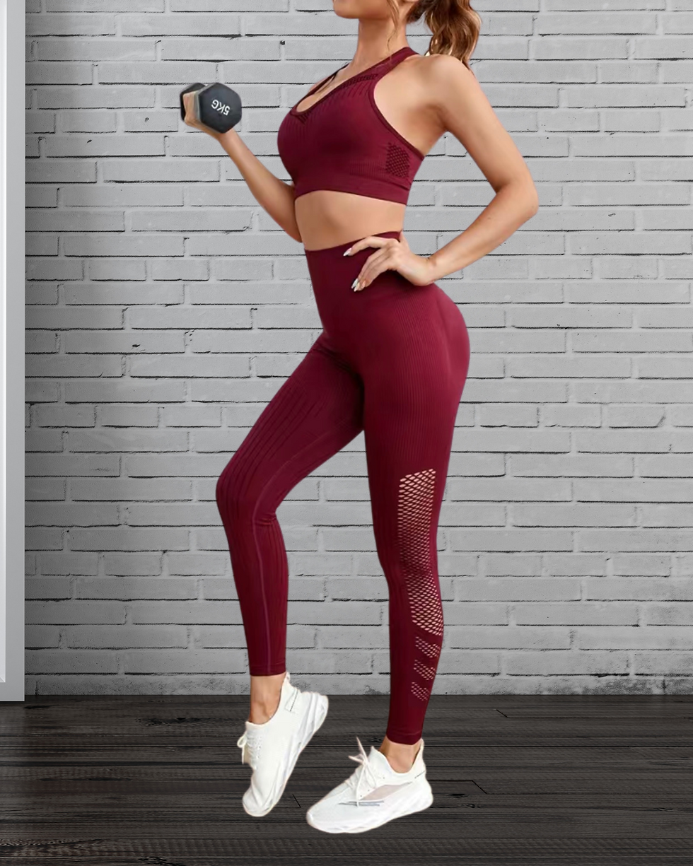 Miniatura: Over Time in Burgundy | 2-Piece | Active Set