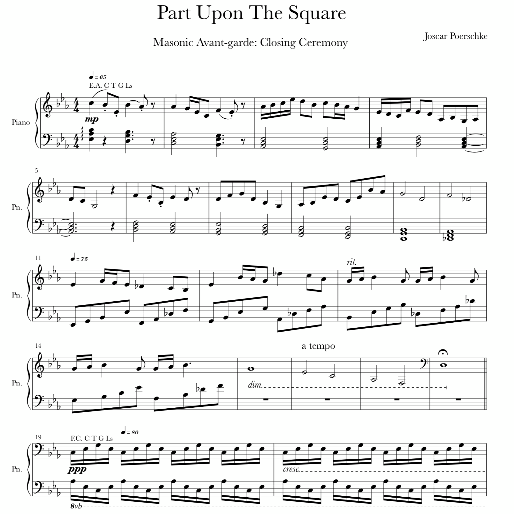Part Upon The Square Digital Sheet Music Download