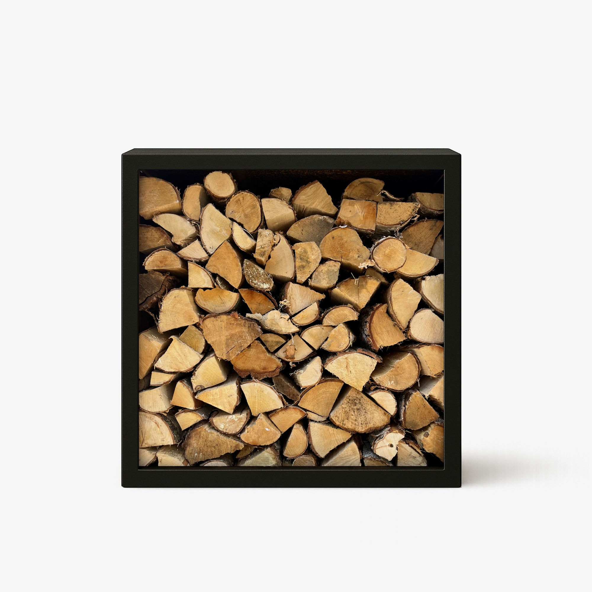 BLOCK VEDFÖRVARING SVART 80x80x40