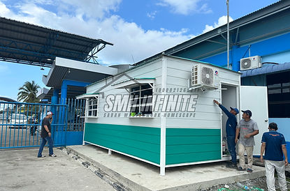 Portable Cabin size 20ft x 10ft for imigresen Menumbok-Labuan Ferry Station.