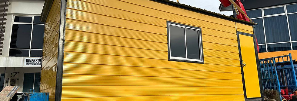 Portable Cabin 20ft x 10ft (yellow) for project at beaufort.