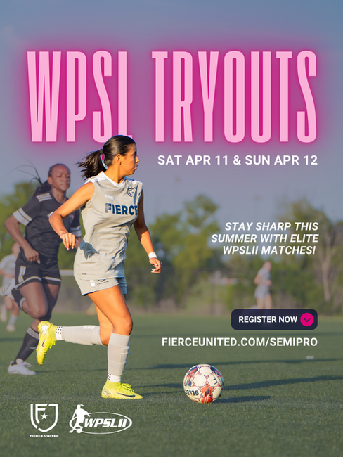 WPSL Tryouts Sat April 11 and Sun Apr 12