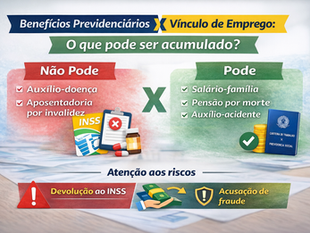 Benefícios previdenciários x vínculo de emprego: o que pode ser acumulado