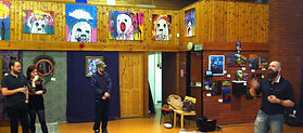 Walls full of art