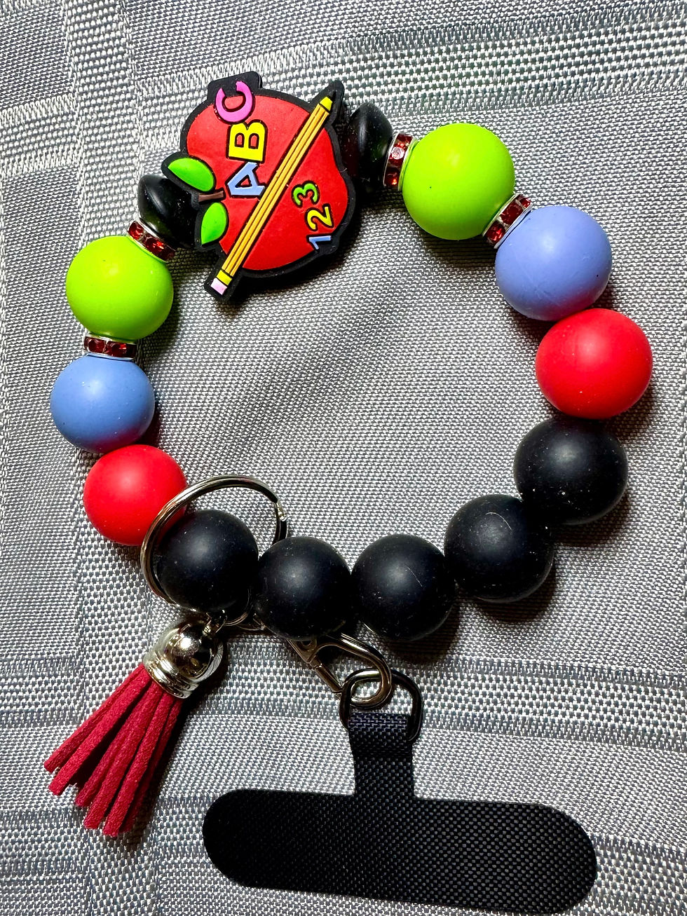 Teacher Apple Wristlet Tether