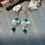 Thumbnail: Make a Wish in Teal Earrings