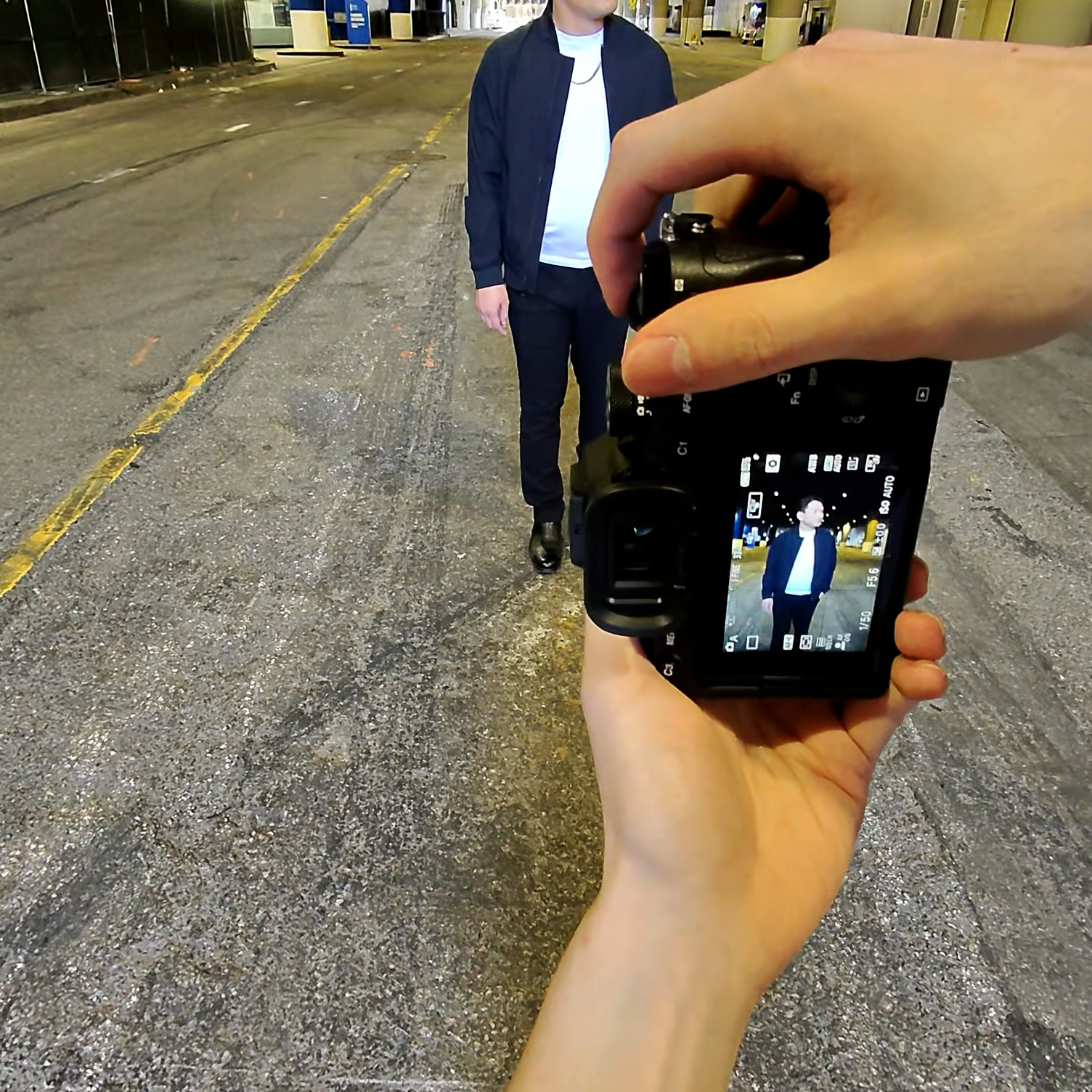 behind-the-scenes photo – Based Dating client photoshoot in progress