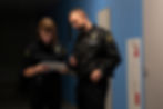The Security Guard Team Working Together On The Patrolling Tasks & Reports