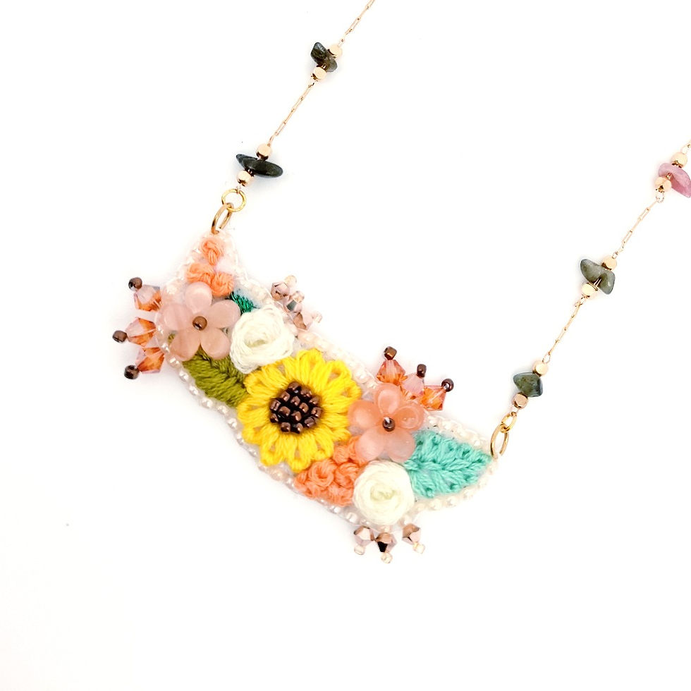 Miniature : Collier "Bouquet solaire"